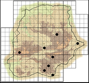 Parosmodes morantii Waterberg distribution